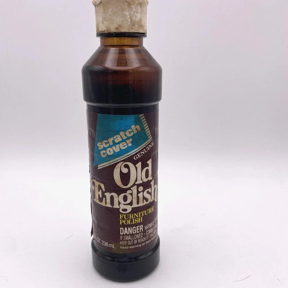 HTF Old‎ English Furniture Polish liquid Scratch Remover Boyle-Midway Discont.